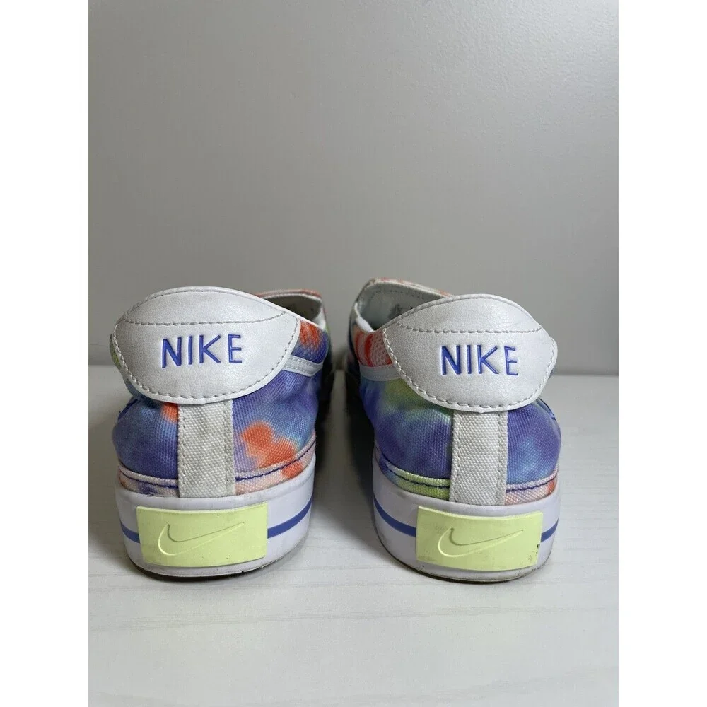 Nike Women's Size 11 Court Legacy CZ1752-900 Multicolor Tie Dye Slip On Sneakers